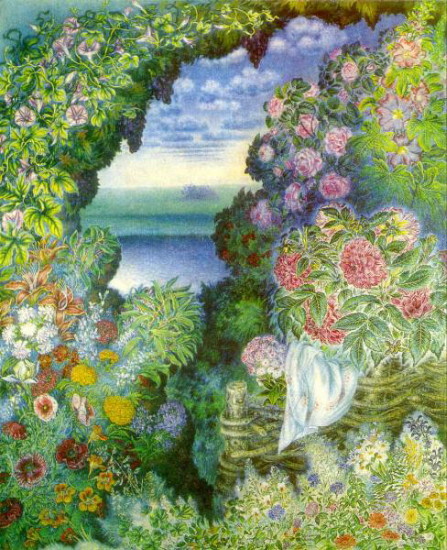 Image - Kateryna Bilokur: Field on Collective Farm (1948-49).